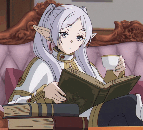 Anime Read GIF - Anime Read Reading - Discover & Share GIFs
