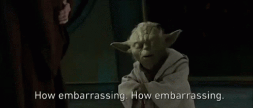 Yoda Says 'How Embarrassing' in Star Wars