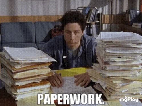 Scrubs: Overwhelmed by Paperwork
