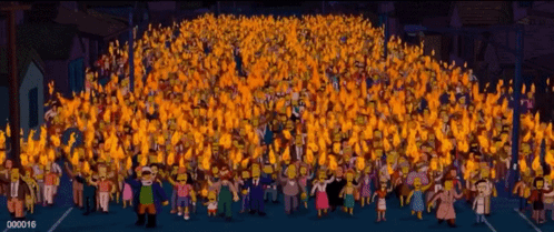 Simpsons Riot Mob