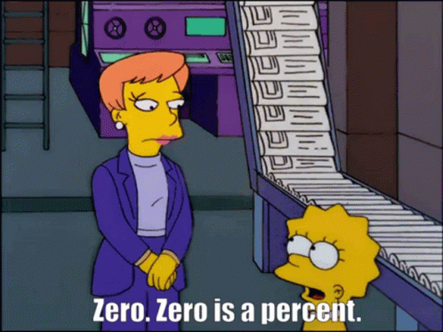 Simpsons: Zero is a Percent