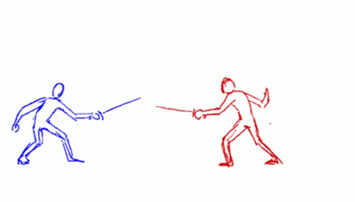 Animated Fencing Sword Fight