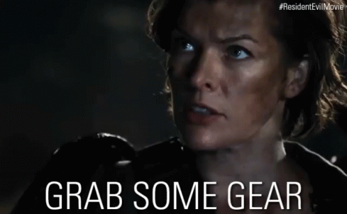 Grab Some Gear - Milla Jovovich
